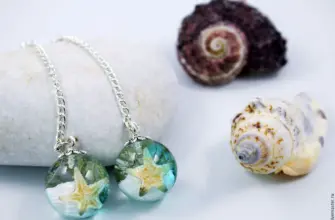 Серьги из эпоксидной смолы