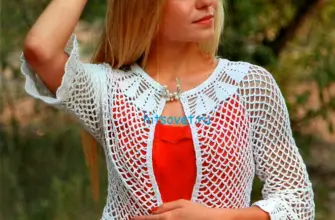 Ажурное вязание крючком болеро
